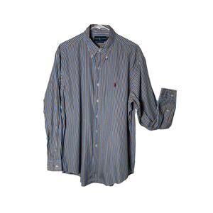 Ralph Lauren Shirt Mens Size L Classic Fit Multicolor Stripe Button Down Collar